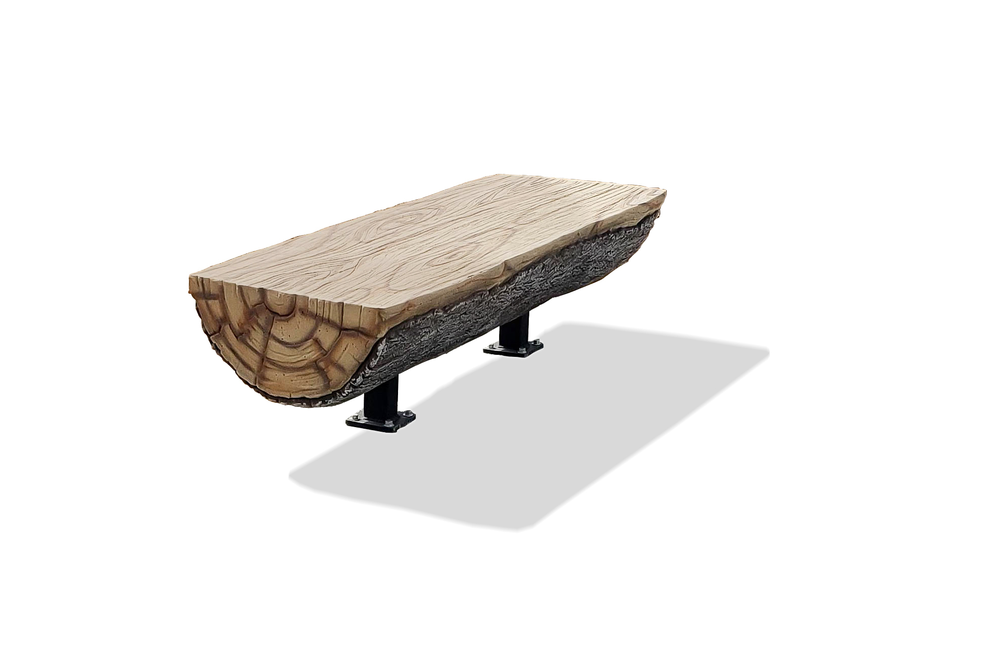 Split Level Timber Bench Split Log Bench 8'